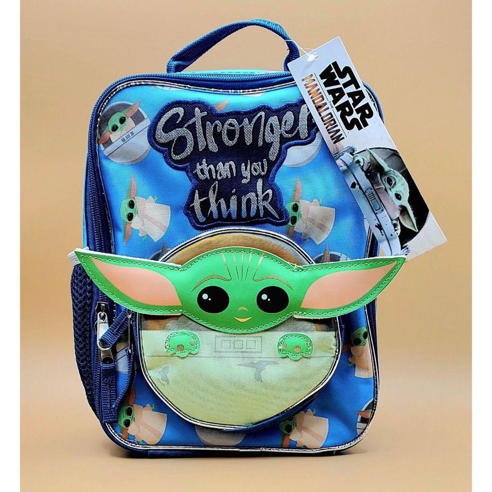 Star Wars The Mandalorian, Stronger Than You Think, Grogu insulated Lunch Tote